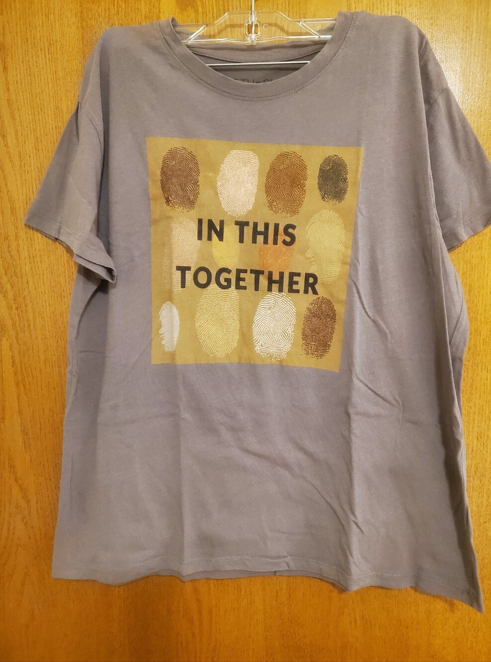 Fifth Sun Light Brown Graphic Tee With 'In This Together' Equality Message